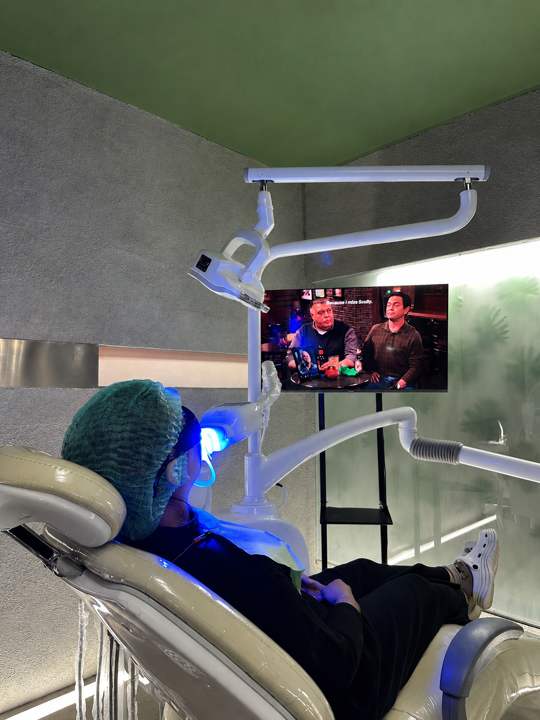 Professional teeth whitening treatment at FLOSS Dental Studio